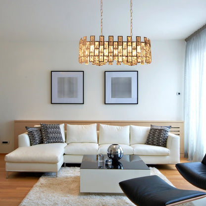 Coffin Stone Gold Metal Castle Chandelier