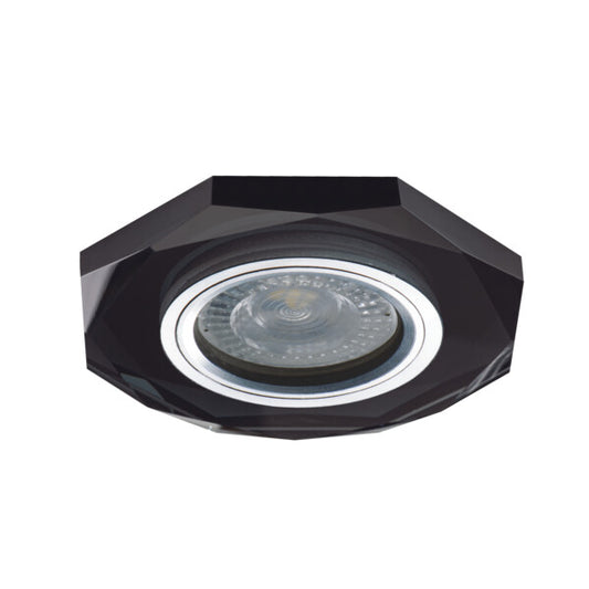 Kanlux MORTA GU10 Recessed Spotlight – Octagonal, Black