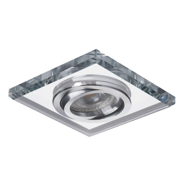 Kanlux MORTA GU10 Recessed Spotlight – Square, Silver