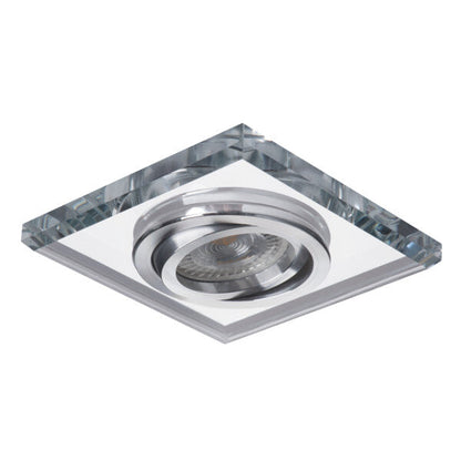 Kanlux MORTA GU10 Recessed Spotlight – Square, Silver