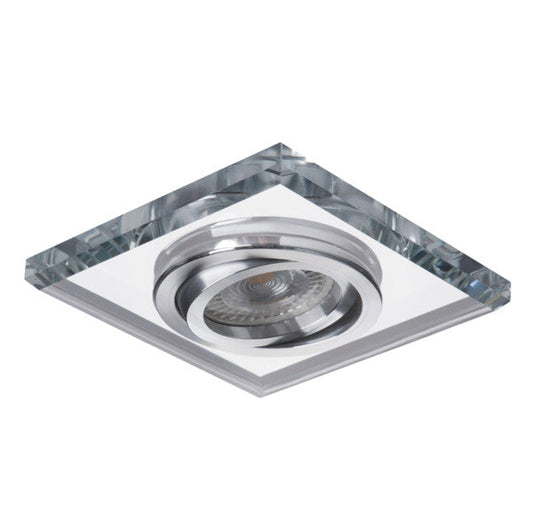 Kanlux MORTA GU10 Recessed Spotlight – Square, Silver