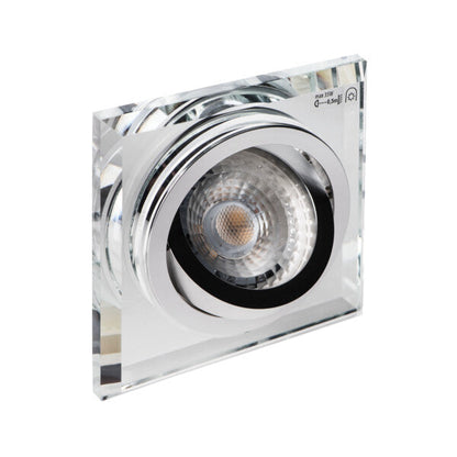 Kanlux MORTA GU10 Recessed Spotlight – Square, Silver