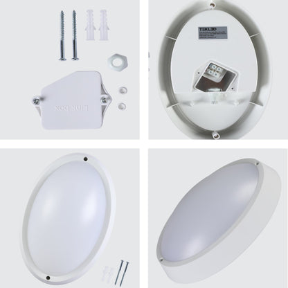 LED Bulkhead Light IP65 Ceiling Wall Interior Exterior 4000K White
