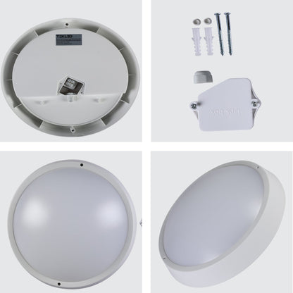 LED Bulkhead Light IP65 Ceiling Wall Interior Exterior 4000K White