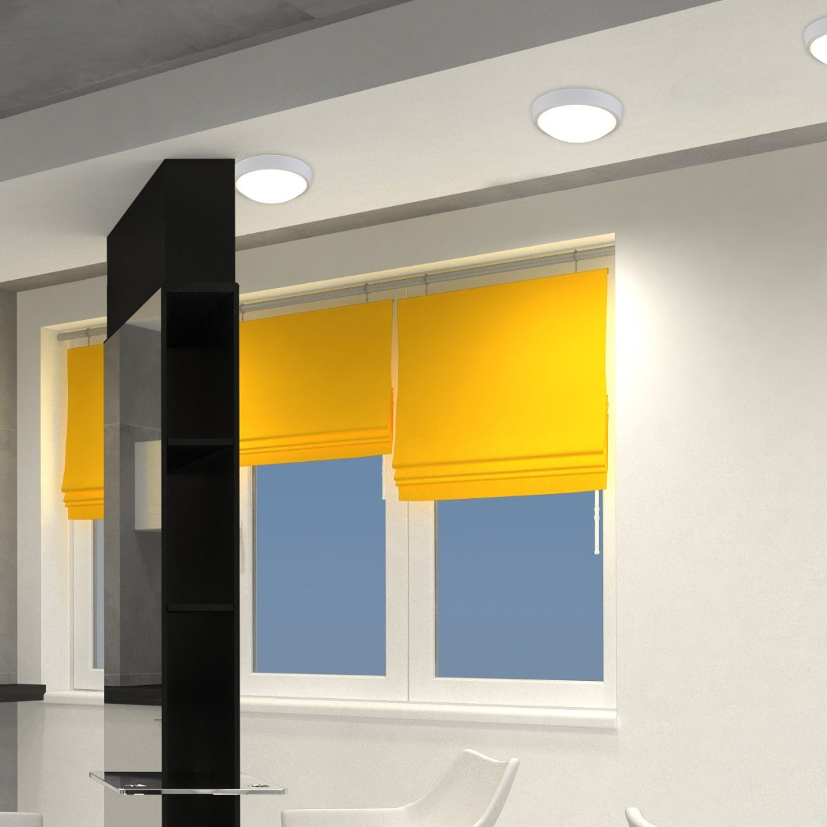 LED Bulkhead Light IP65 Ceiling Wall Interior Exterior 4000K White