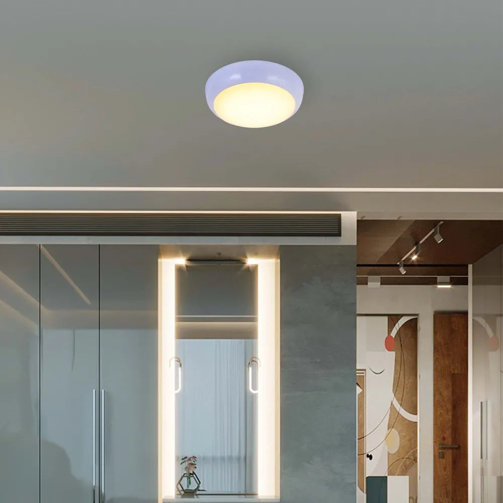 LED Paladin Bulkhead 14-16-20 W 3CCT IP54 with White Rim