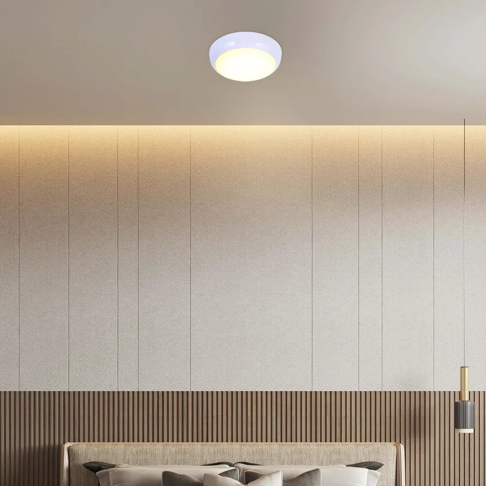 LED Paladin Bulkhead 14-16-20 W 3CCT IP54 with White Rim
