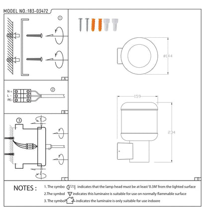 LunaVista Outdoor Wall Lantern