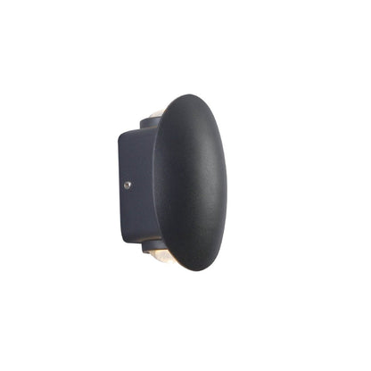 Black Ellipse Up/Down LED Wall Light