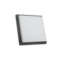 LED Diecast Wall Lamp, Square, 20W, IP54, Anthracite Grey, 250mm – TEKLED