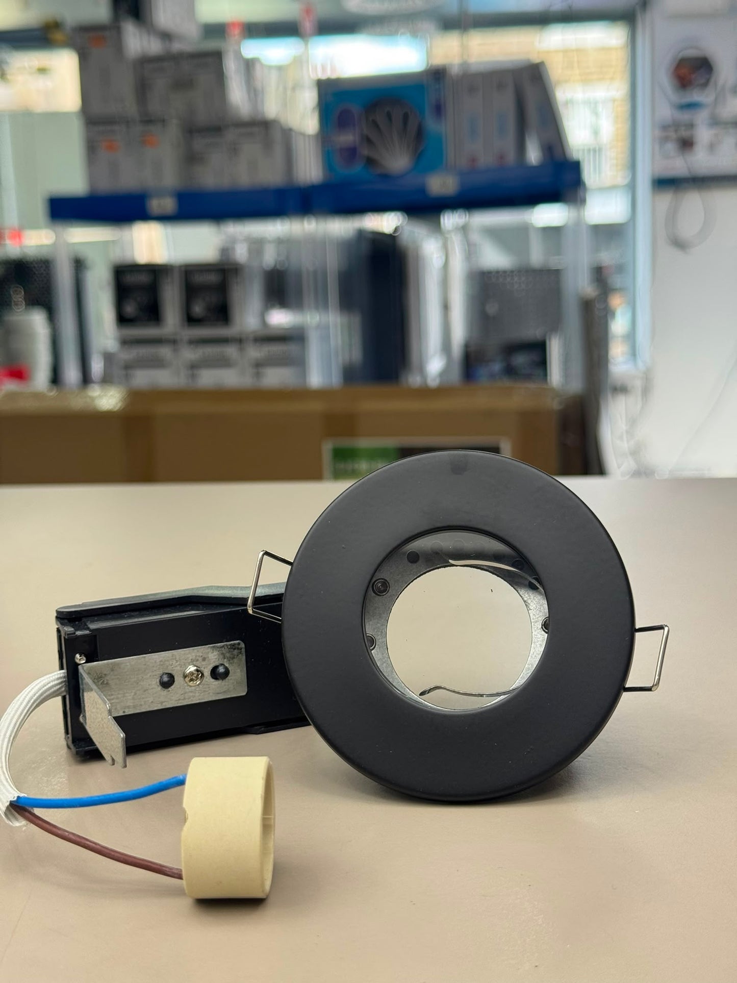 GU10 Holder Downlight IP20 35W – Matt Black