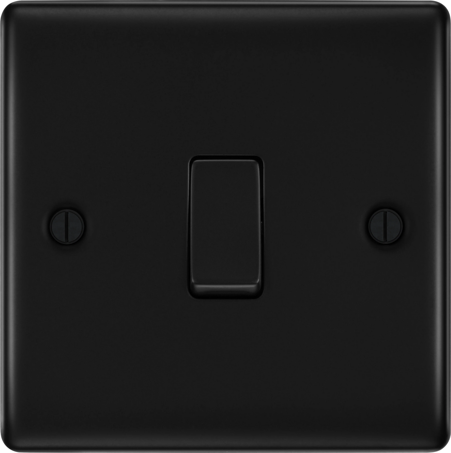 BG Nexus Metal Matt Black 16Ax Intermediate Light Switch