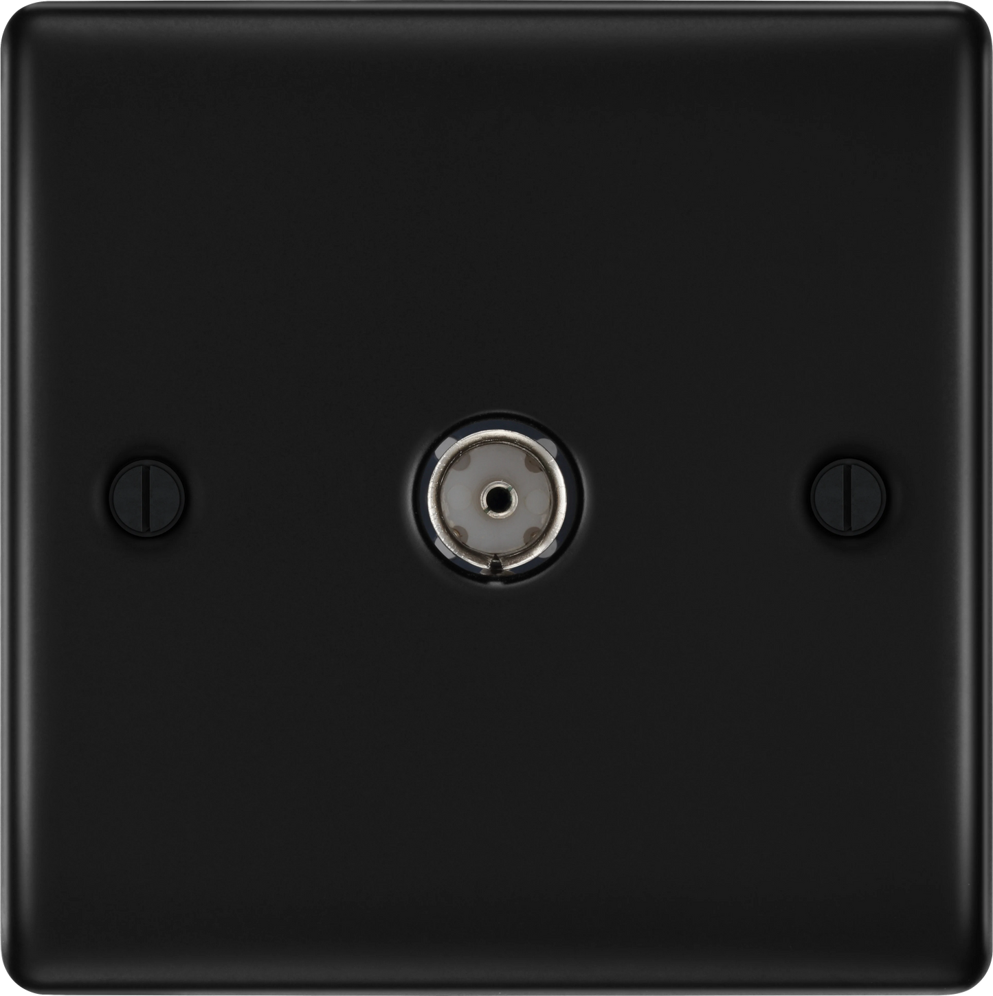 BG Nexus Metal Matt Black Co-Axial & Satellite Socket