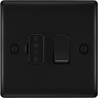 BG Nexus Metal Matt Black Fused Connection Unit