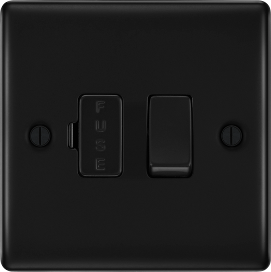 BG Nexus Metal Matt Black Fused Connection Unit