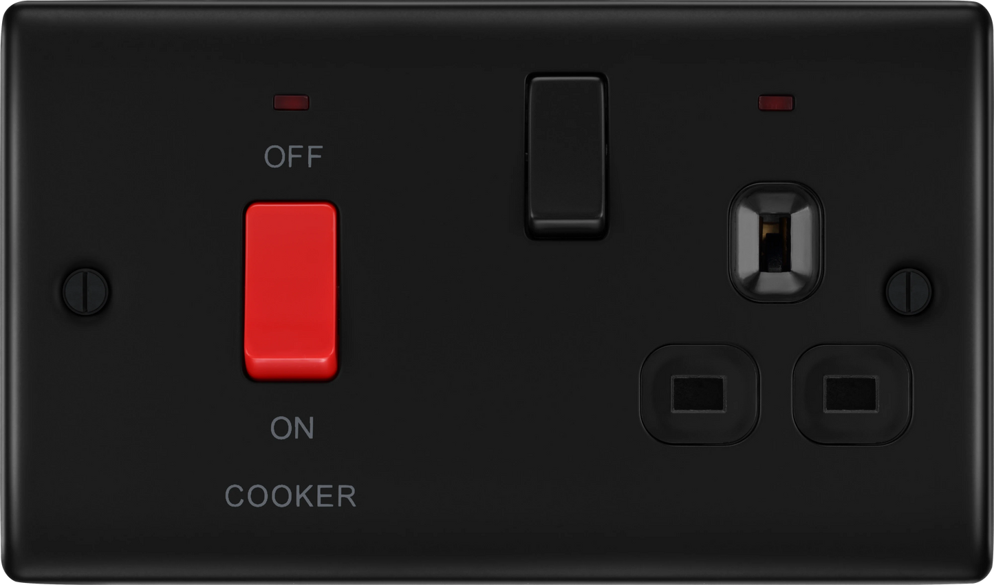 BG Nexus Metal Matt Black Cooker Control Unit
