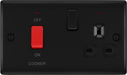 BG Nexus Metal Matt Black Cooker Control Unit
