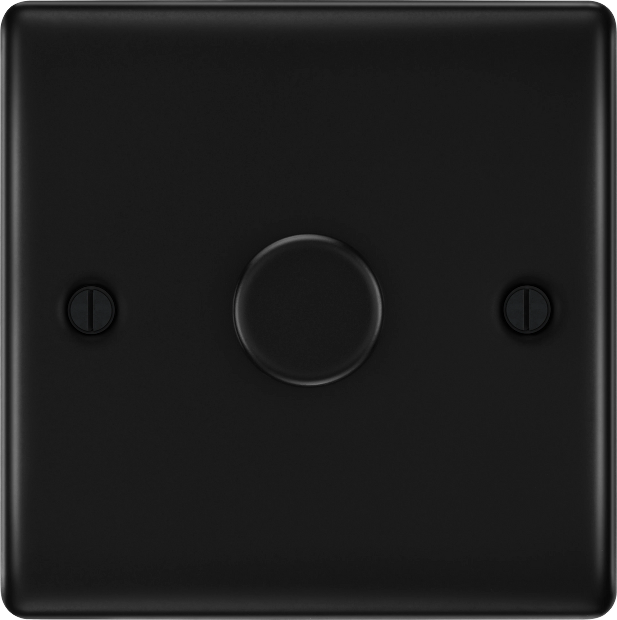 BG Nexus Metal Matt Black 1 Gang Dimmer Switch – British General