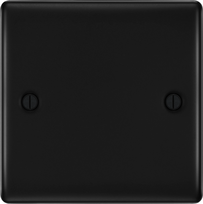 BG Nexus Metal Matt Black Blank Plate