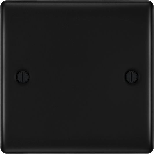 BG Nexus Metal Matt Black Blank Plate