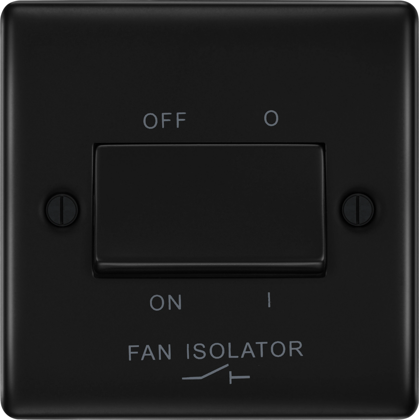 BG Nexus Metal Matt Black Fan Isolator