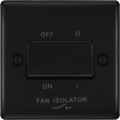 BG Nexus Metal Matt Black Fan Isolator