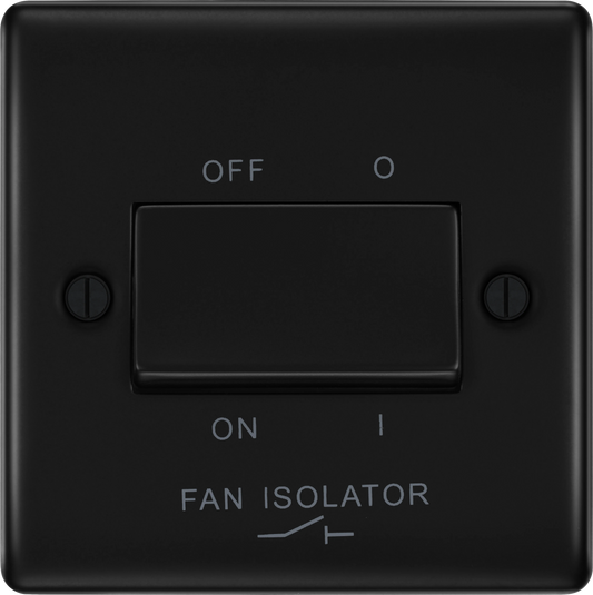BG Nexus Metal Matt Black Fan Isolator