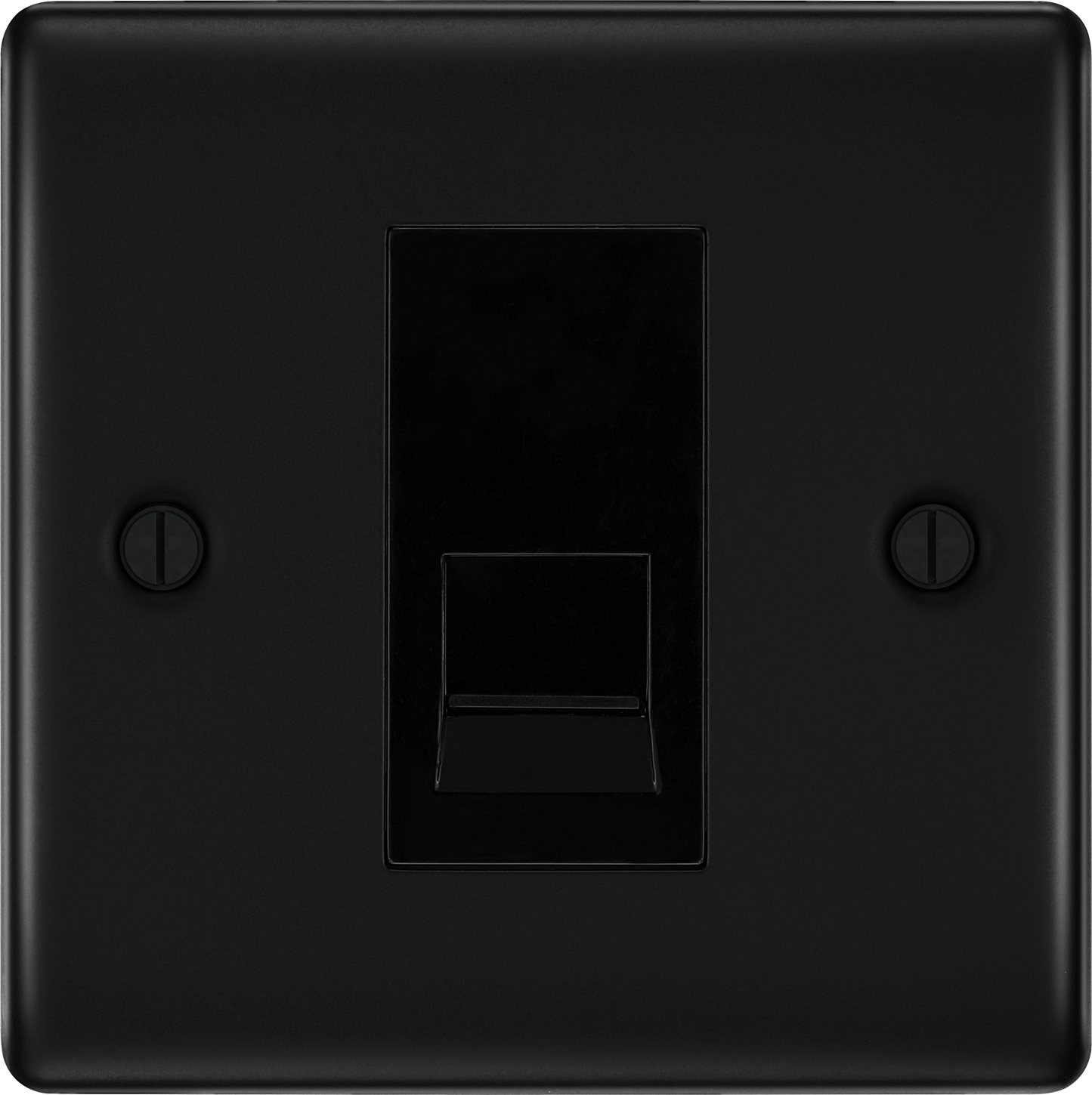BG Nexus Metal Matt Black Telephone & Data Outlet