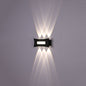 Modern Decorative Up Down LED Wall Light Black 4000K 12W