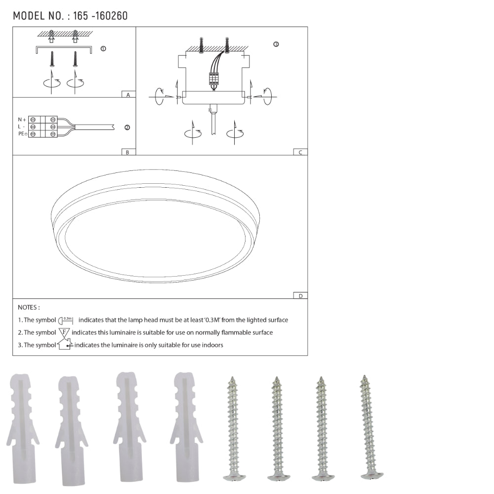 Modern Flush Mount Ceiling Light with Decorative Ring Accent