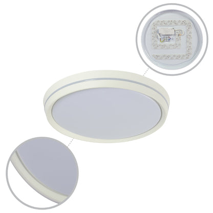 Modern Flush Mount Ceiling Light with Decorative Ring Accent