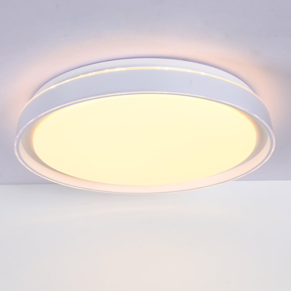 Modern Flush Mount Ceiling Light with Triple Light Diffusion