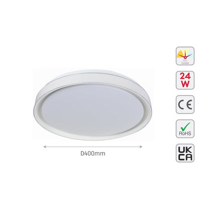 Modern Flush Mount Ceiling Light with Triple Light Diffusion