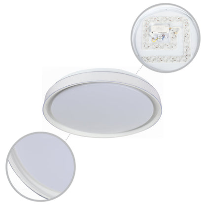 Modern Flush Mount Ceiling Light with Triple Light Diffusion