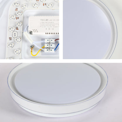 Modern Flush Mount Ceiling Light with Triple Light Diffusion