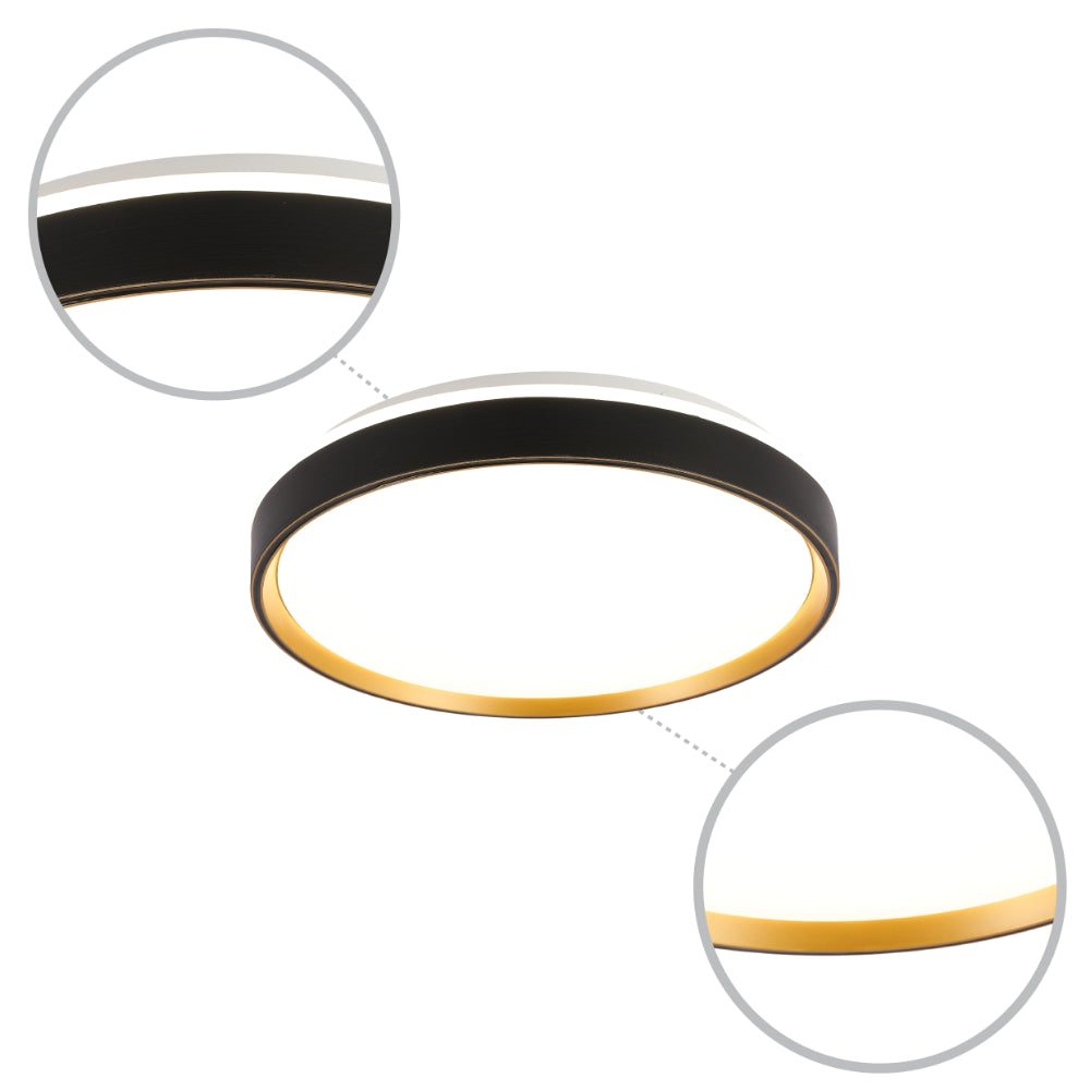 Modern Halo Effect LED Ceiling Light with Colour Contrast Design