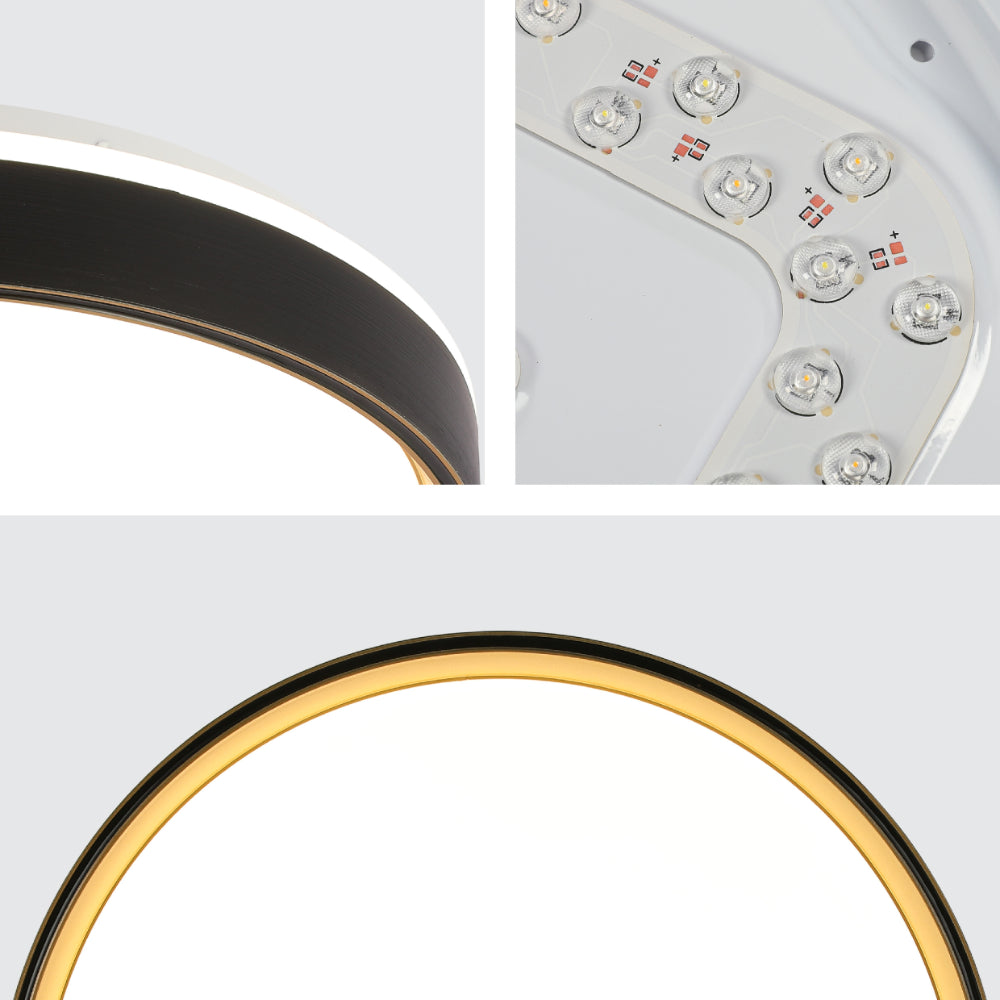 Modern Halo Effect LED Ceiling Light with Colour Contrast Design