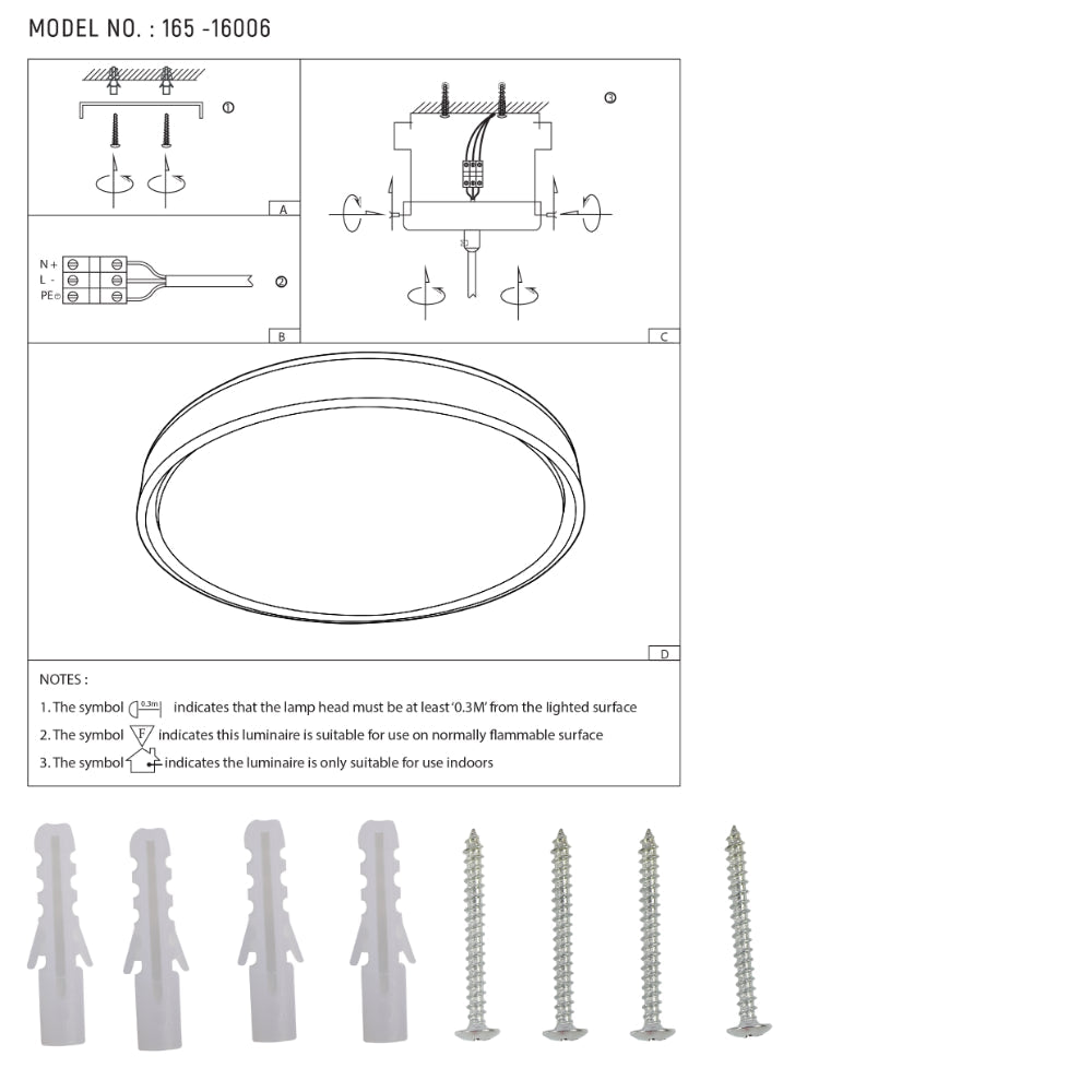Modern Halo Effect LED Ceiling Light with Colour Contrast Design