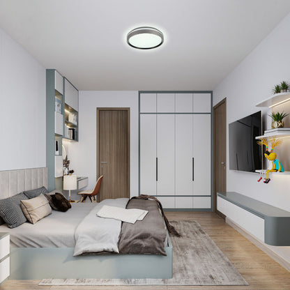 Modern Halo Effect LED Ceiling Light with Colour Contrast Design
