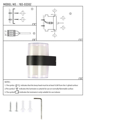 Modern LED Up and Down Wall Lamp