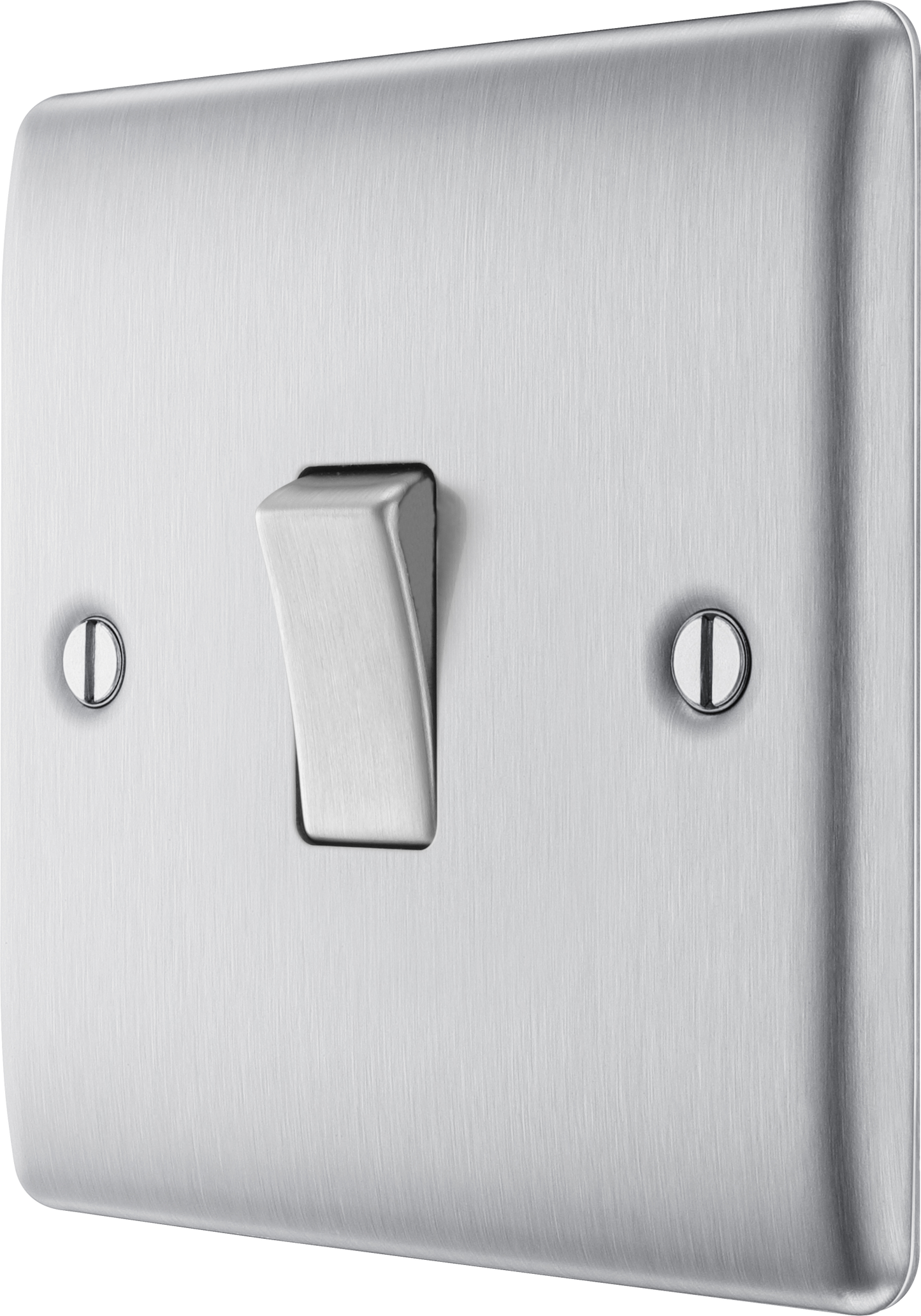 BG Nexus Metal Brushed Steel 16AX Light Switch