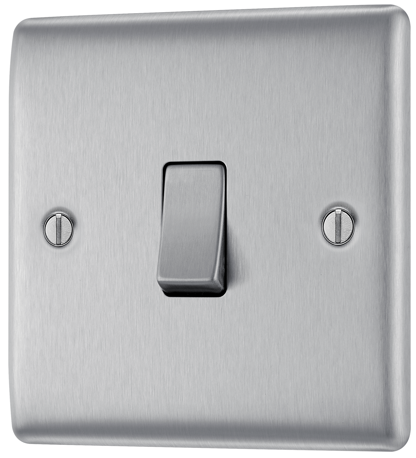 BG Nexus Metal Brushed Steel 16AX Light Switch