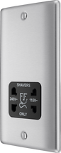 BG Nexus Metal Brushed Steel Shaver Socket