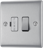 BG Nexus Metal Brushed Steel Fused Connection Unit