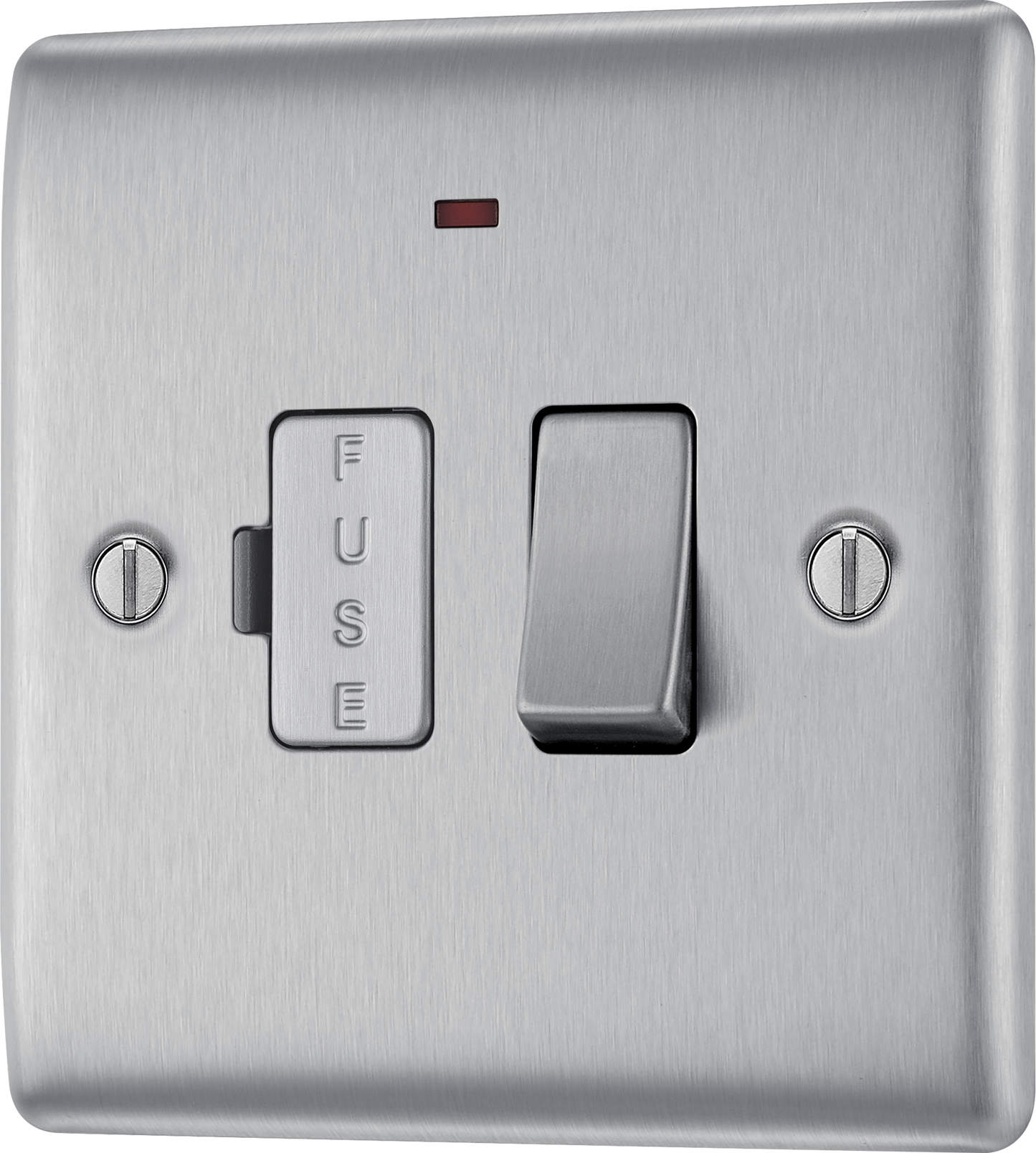 BG Nexus Metal Brushed Steel Fused Connection Unit