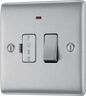 BG Nexus Metal Brushed Steel Fused Connection Unit