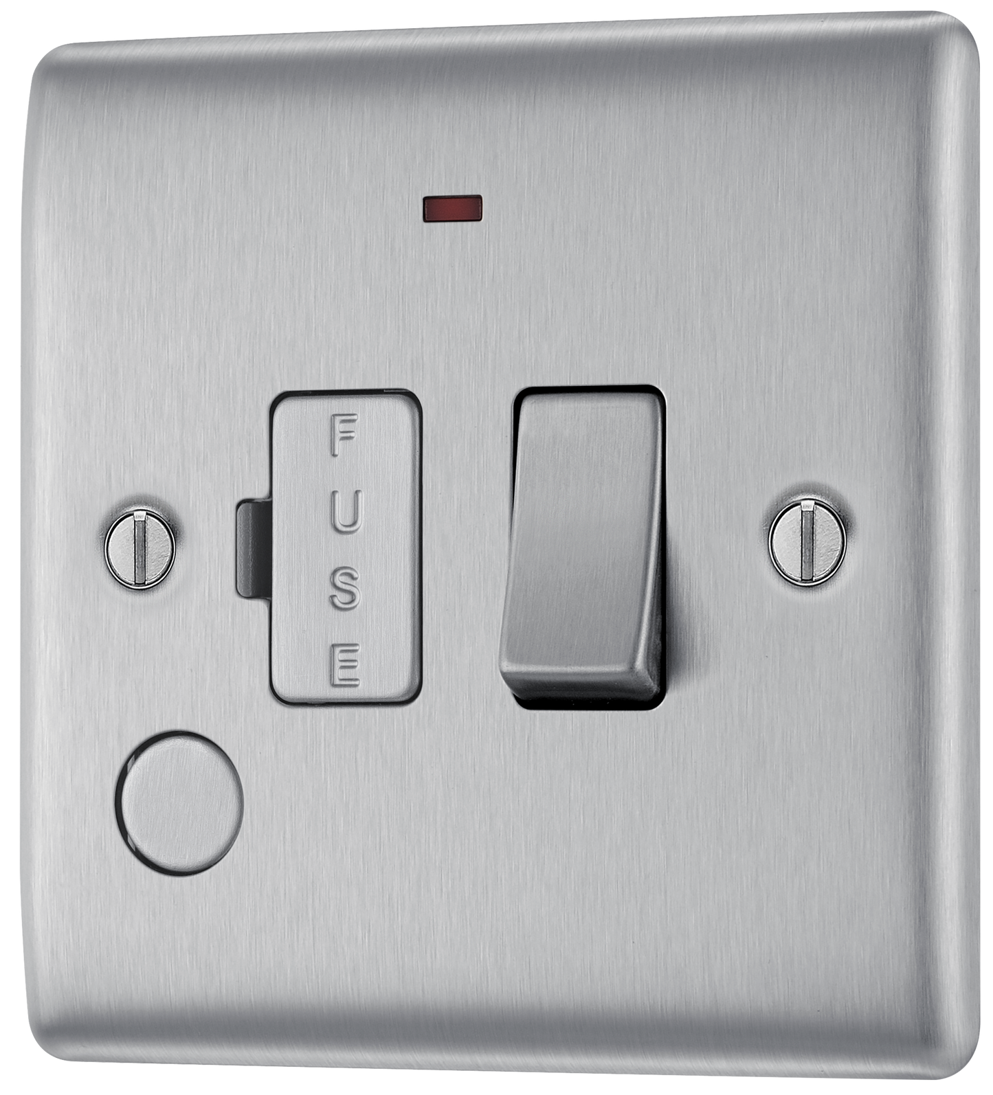 BG Nexus Metal Brushed Steel Fused Connection Unit