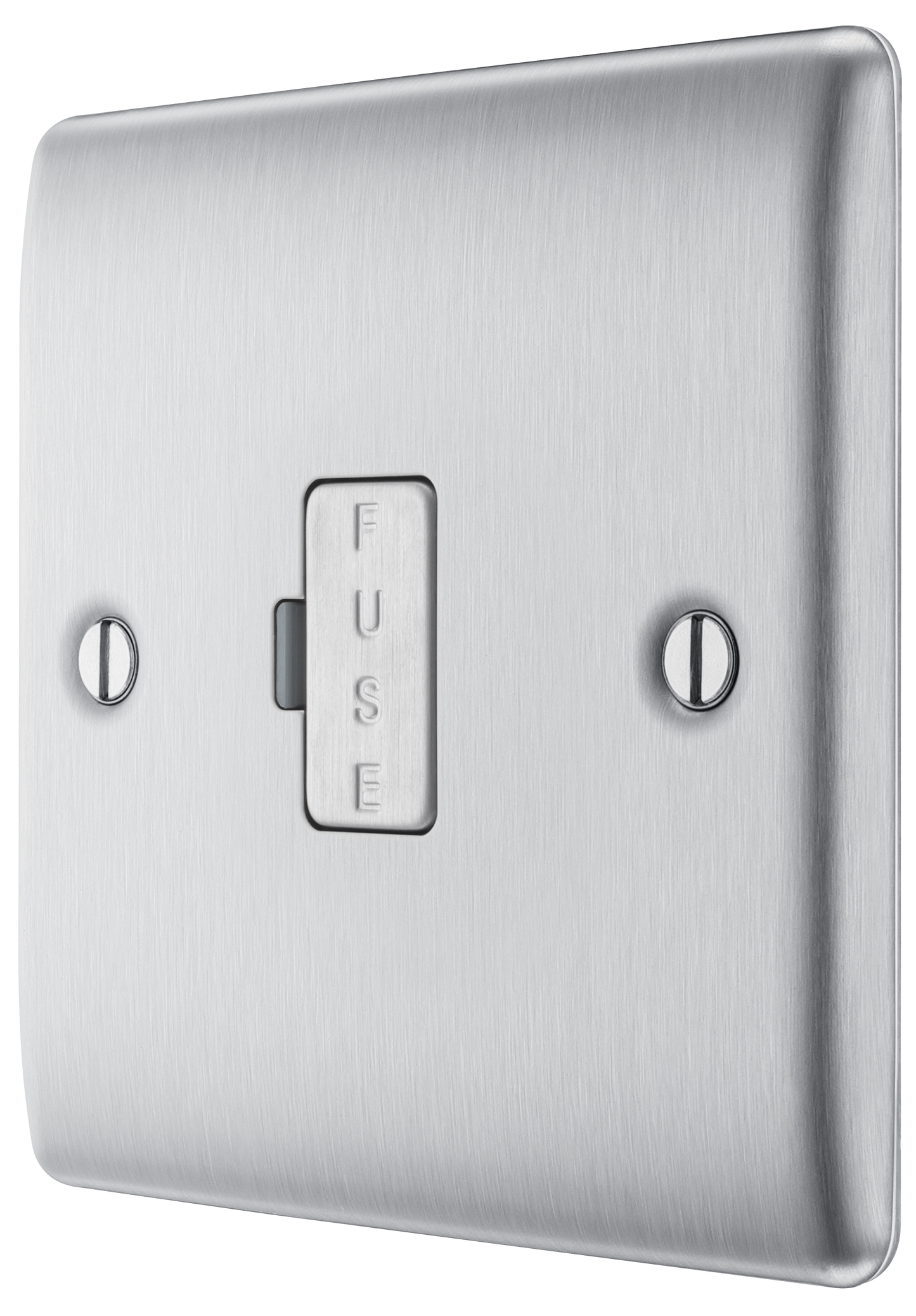 BG Nexus Metal Brushed Steel Fused Connection Unit