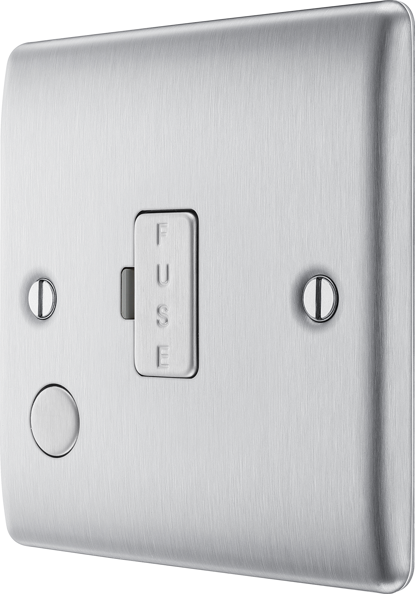 BG Nexus Metal Brushed Steel Fused Connection Unit