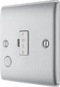 BG Nexus Metal Brushed Steel Fused Connection Unit